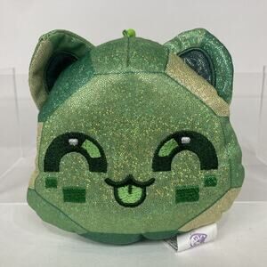 Aphmau MeeMeows Celestial Backpack Keychain Clip-On Plush Green EMERALD Cat